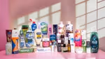 Seleção das marcas líderes da Unilever: Dove, Liquid I.V., Degree, Vaseline, Persil, Cif, Hellmann's e Knorr.